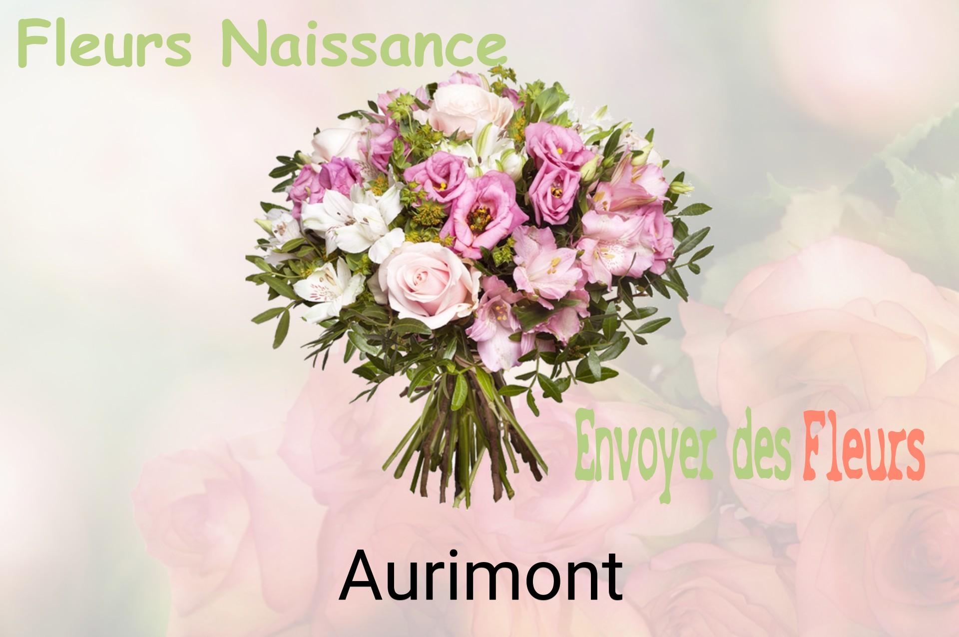 Bouquet de fleurs de naissance livré à Aurimont